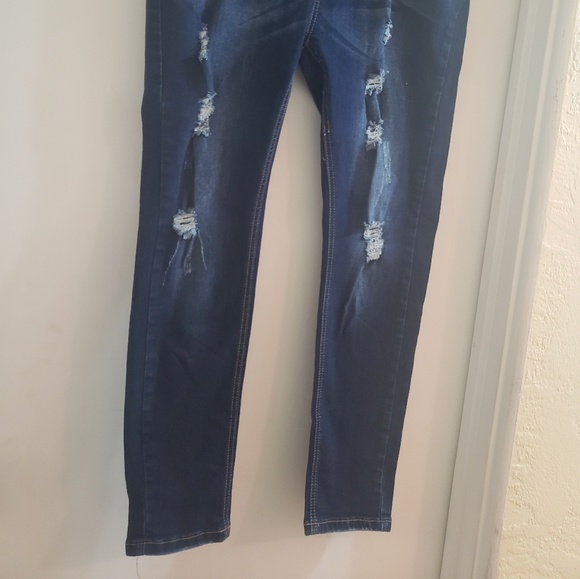 Distressed Skinny Jeans Size 13 - Picture 2 of 8